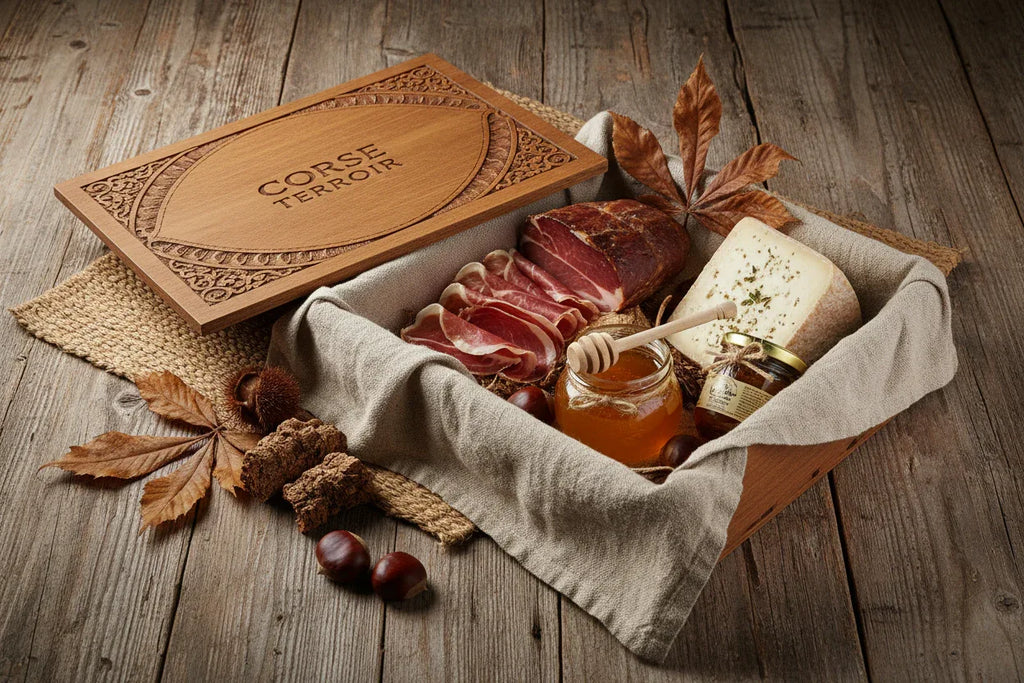 Coffrets Mixtes (Vin + Charcuterie) - Le Goût de la Corse