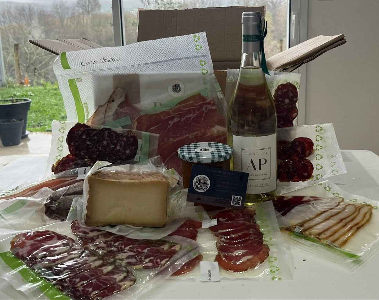 Apéritif corse à partager pour 2 – Assortiment de produits 100 % corses