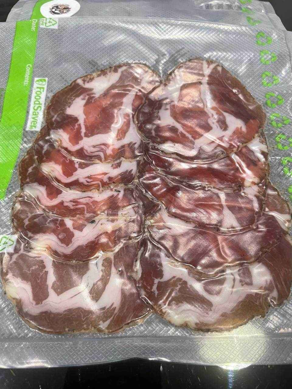 Tranches de Coppa sous vide