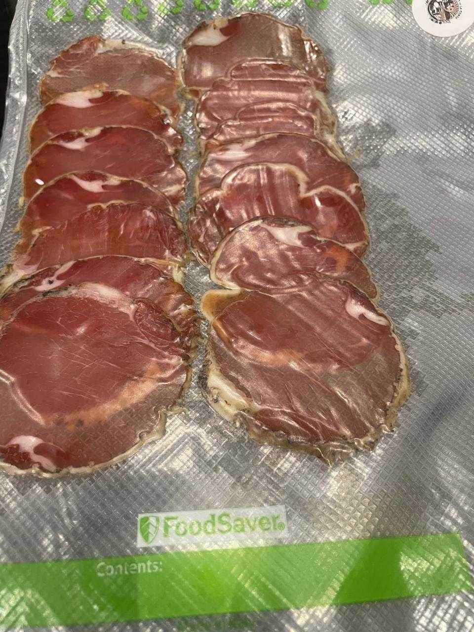 Tranches de Lonzu sous vide